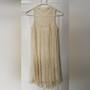 Rebellion Again Cream Lace Dress in Small